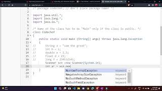 Data types and Input in java