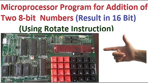 Addition of two 8 bit numbers from memory in 8085 microprocessor programming