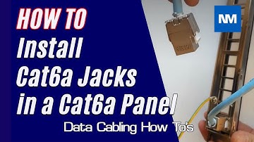 How to Install Cat6a Jacks in a Cat6a Panel (Cat6a RJ45 connectors)