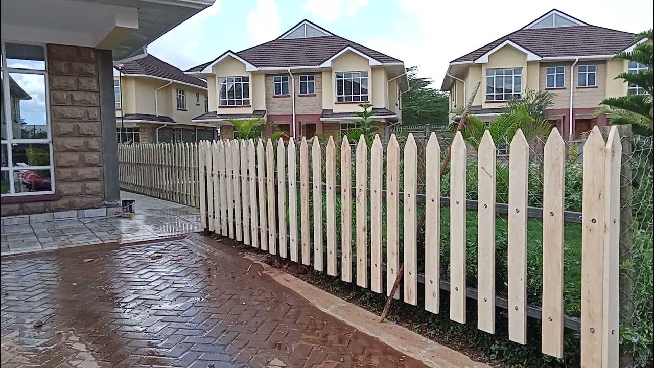 How to make a Garden fence YouTube