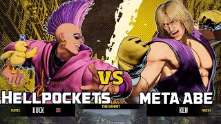 FATAL FURY City of The Wolves - Hellpockets (Duck King) vs Meta_Abe (Ken) FT-3 (then another FT-3)