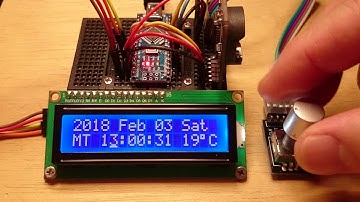 arduino real time clock with rotary encoder
