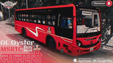 Ashok Leyland Oyster MSRTC Lalpari bus mod | Bus Simulator Indonesia | busCine
