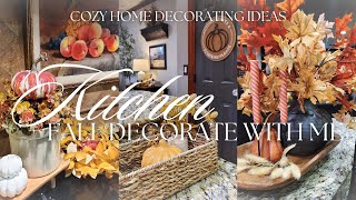 COZY FALL KITCHEN DECORATE WITH ME 2023 | Home Decorating Inspiration \& Decor Ideas