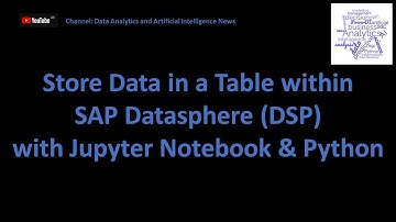 Unlocking the Power of SAP Datasphere: Store Data with Jupyter Notebook & Python