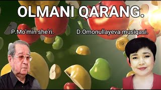 1-sinf | "Olmani qarang" | "Олмани қаранг" M.Mo’min she’ri. D.Omonullayeva musiqasi. #karaoke