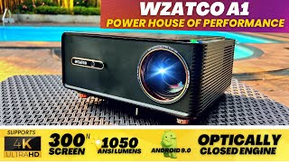 Wzatco A1 Projector Review : Brightest Budget FHD Projector 2023 | Best FHD projector | supports 4K