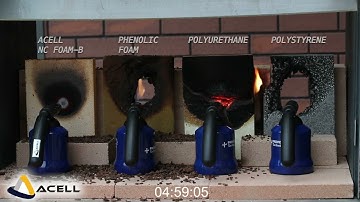 Fire Test Video COMPARATIVE VIDEO OF ACELL FOAM