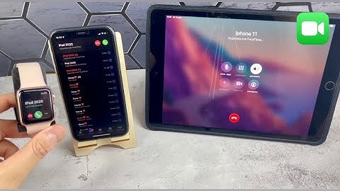 Incoming FaceTime Call iPad 8 2021 & Apple Watch 5 & iPhone 12