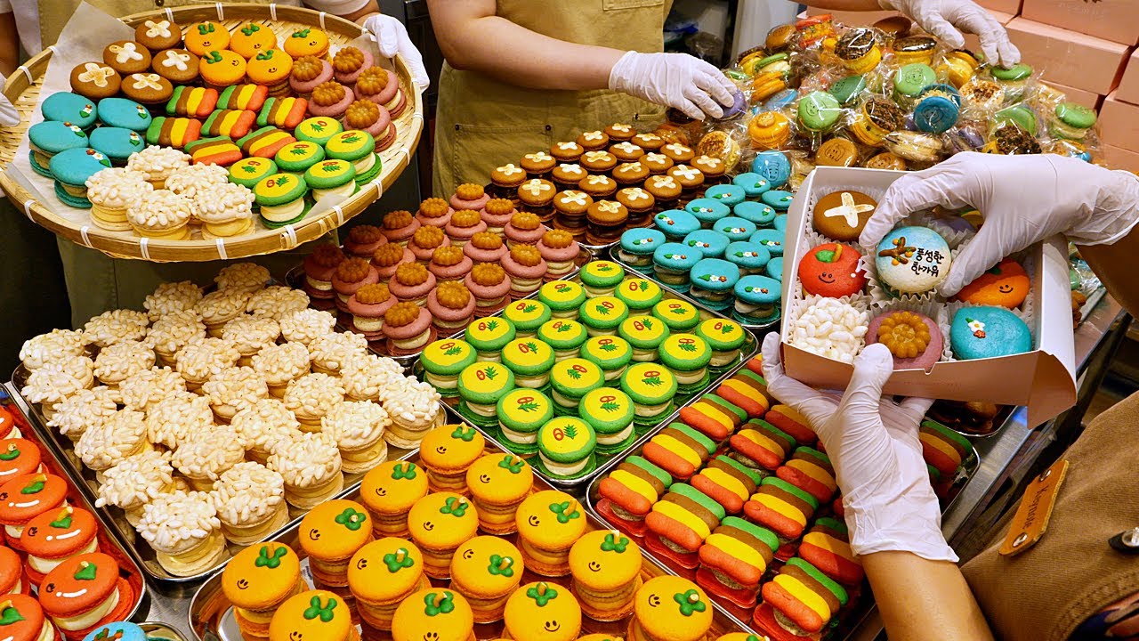 How to make food-shaped macarons for the Korean holiday 