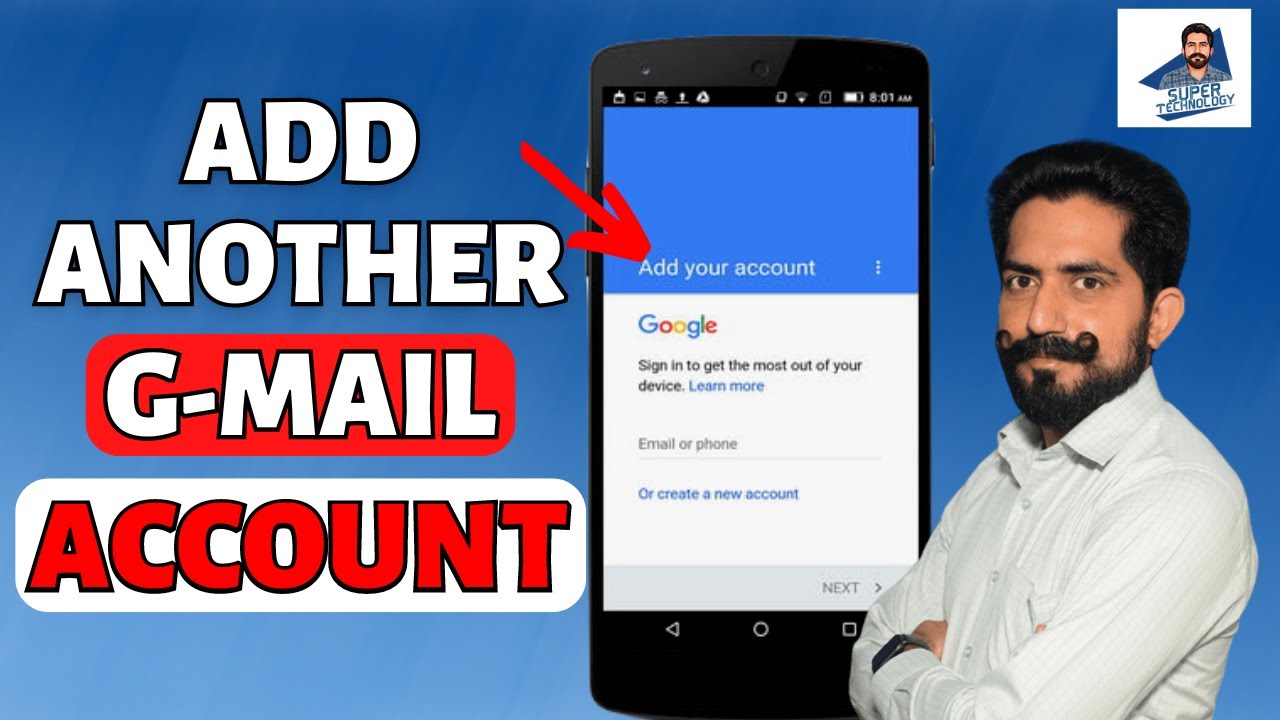 How To Add Another Gmail Account In Android Gmail Tutorial Super