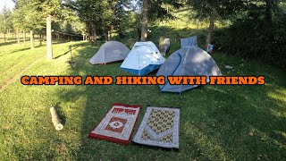 Camping And Hiking With Friends - Relax in The Forest - Cooking - Sound of Nature - Asmr