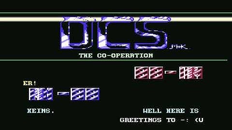 Doughnut Cracking Service (DCS) & Ikari Intro! Commodore 64 (C64)