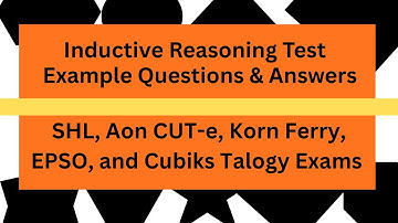 Inductive Reasoning Test Example Questions & Answers SHL, Aon CUT-e, Korn Ferry, EPSO, Cubiks Talogy