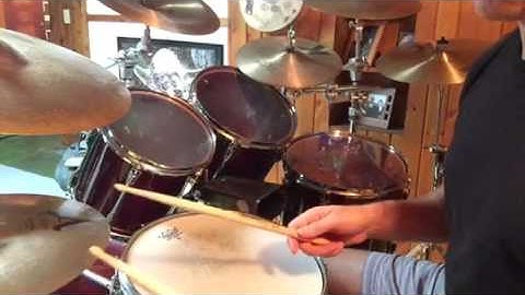 Drum set hi hat technique: shank and tip progression