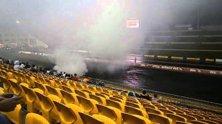 STELLA HOLDEN VN V6 COMMODORE WAGON BURNOUT AT WSID 4.4.2012.AVI