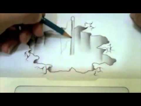 Gambar 3D dengan pensil - YouTube