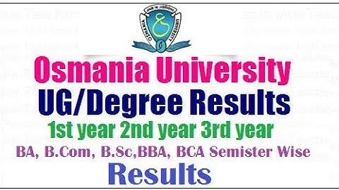 Osmania University Result 2022 | How to check ou results 2022 ?