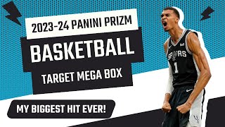 *MASSIVE WEMBY PULL 😱🔥🤯 | 2023-24 PANINI PRIZM BASKETBALL TARGET MEGA BOX REVIEW AND UNBOXING