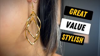 Elegant 18K Gold Swirl Earrings Review: Dazzle with Dangling Boho Glam