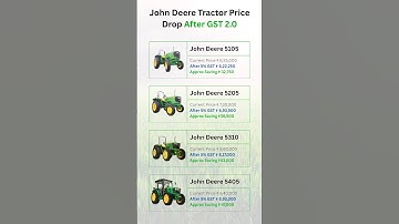 John Deere Tractor Price Drop 2025 🚜 | GST 2.0 Update | John Deere Tractor New Price September 2025