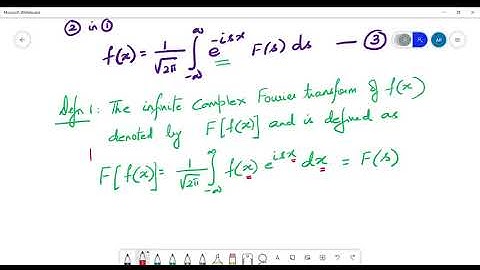 Introduction to Fourier Transforms