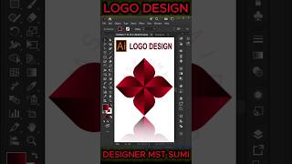 Amazing Logo Design in Adobe Illustrator 🔥 | Easy AI Logo Tutorial #shorts