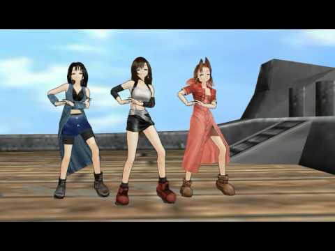 【MMD】 Kosmos Cosmos, Tifa, Aeris, Linoa