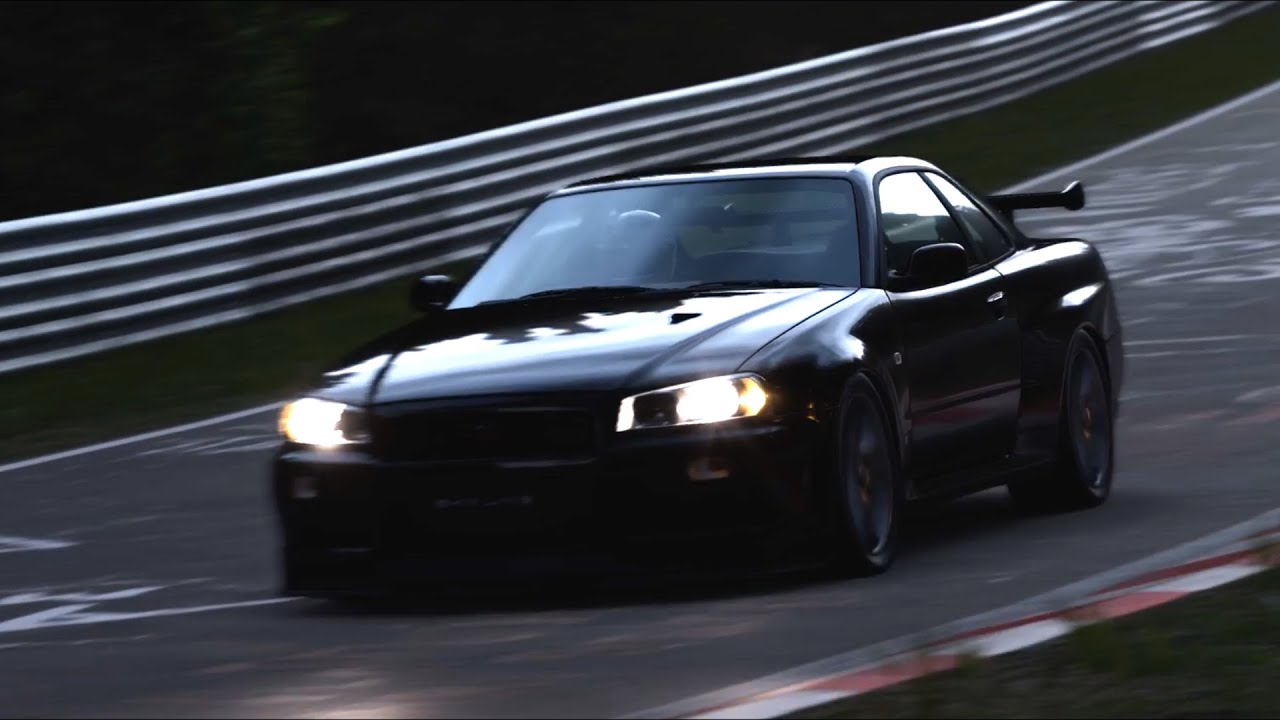 Nissan SKYLINE GT-R V • spec II Nür (R34) '02 - Nürburgring - YouTube