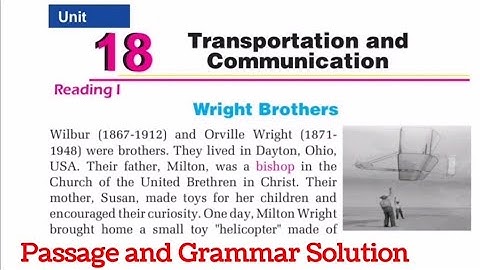 Class 9 || Unit 18 || Wright Brothers || @byranjitsir