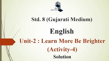 Class 8 GSEB | English | Unit-2 (Activity-4) Solution | Song of Songs