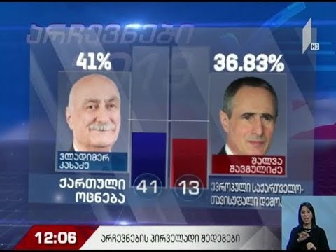 არჩევნები 2019 - ცესკოს პირველადი მონაცემები