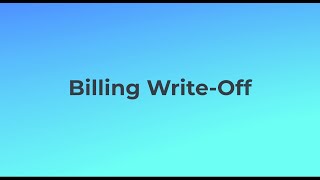 Write off a Policy in Seconds