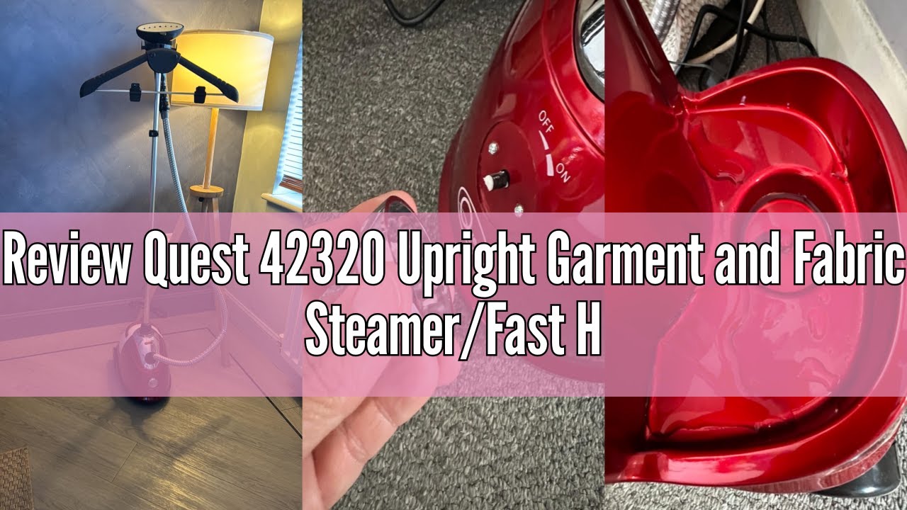 Review Quest 42320 Upright Garment and Fabric Steamer/Fast Heating Clothes Steamer/Removes Creases &