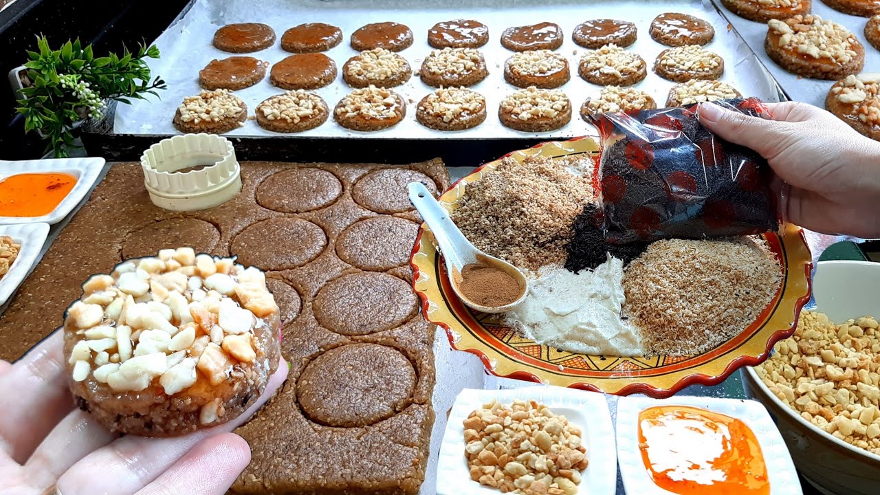 حلويات العيد مستحيل تخطاني❗ساهلة ماهلة بلا تمارة وبلا عذاب الوقفة👌 تذوب في اليد قبل الفم معلكة/صابلي