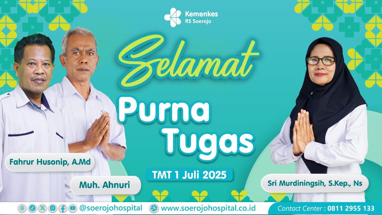 Pegawai Purna Tugas Soerojo Hospital TMT 1 Juli 2025