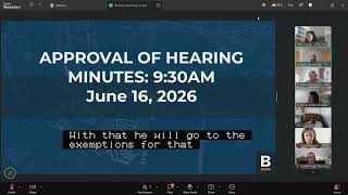 Zoning Board of Appeal Hearings 7-14-2026