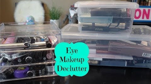 Mascara, Eyeliner, Brows, & Single Eye Shadows Makeup Collection & Declutter