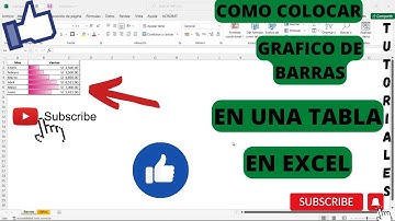📍como colocar un GRAFICO DE BARRAS en una TABLA en excel 💻
