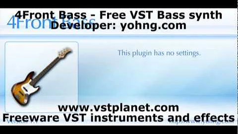 4Front Bass - Free VST Bass synth - vstplanet.com