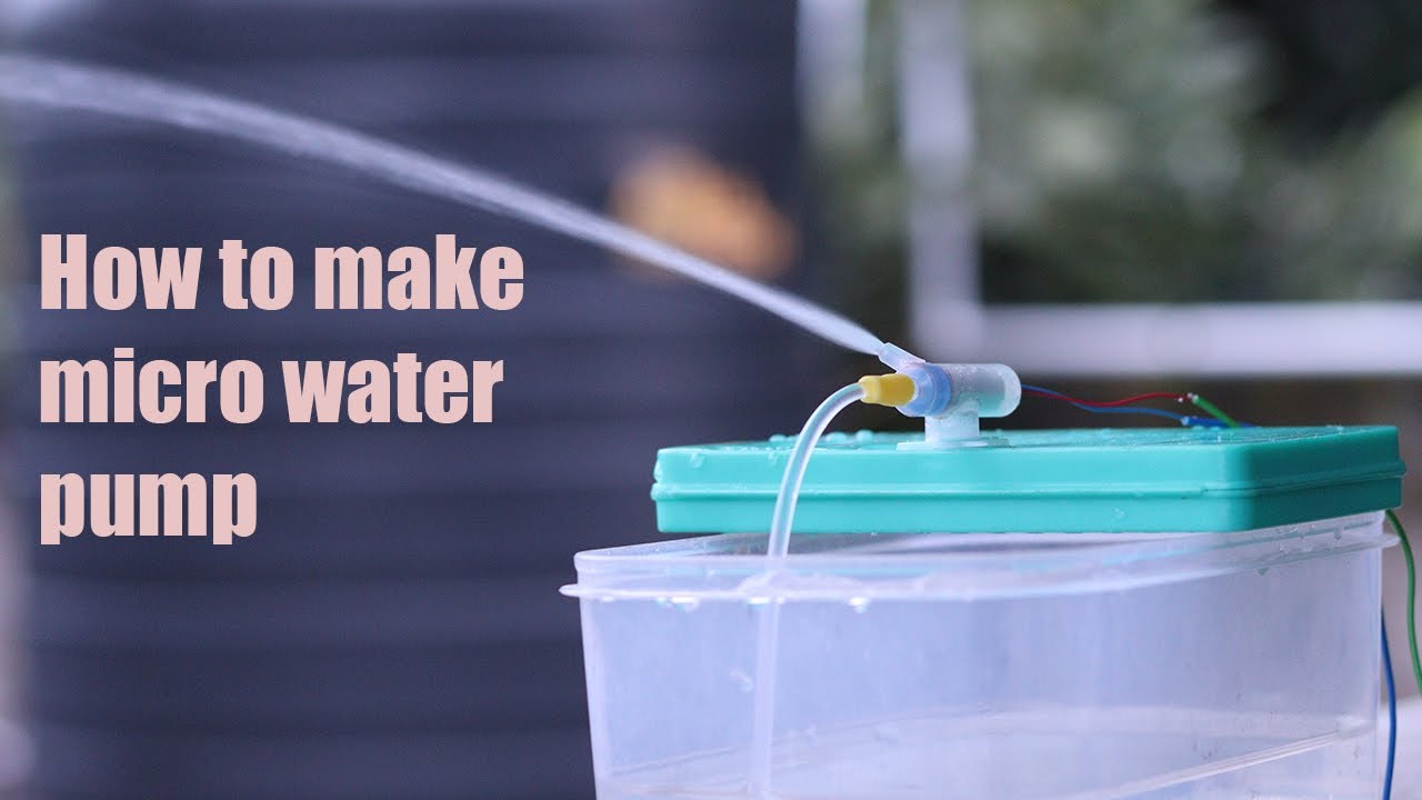 How to make micro water pump at home. DIY water pump YouTube