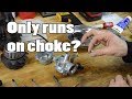 WHY your motorcycle only runs on CHOKE