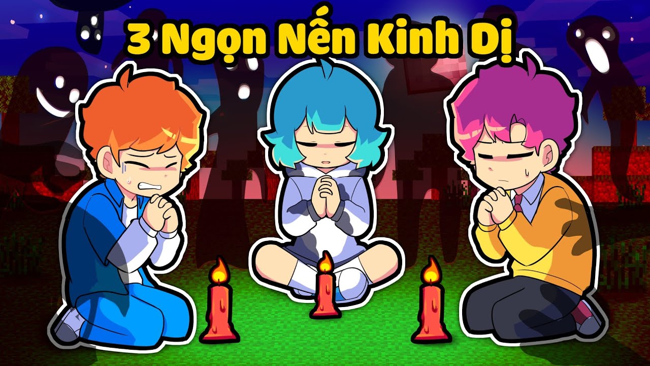 YUMMIE VÀ HIHA 12H ĐÊM CHƠI MA NẾN TRONG MINECRAFT*12H ĐÊM MA NẾN YUMMIE 😱👹