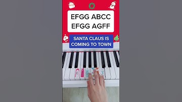 Thumbnail of Santa Claus Is Coming To Town (Piano Tutorial) #santaclausiscomingtotown #christmaspiano