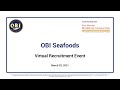 NMWC-SW & OBI Seafoods Recruitment Event 03.29.21