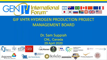 Webinar 40: GIF VHTR Hydrogen Production Project Management Board