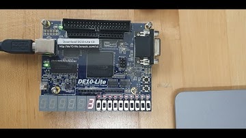 Counter designed on FPGA with Seven segment Display