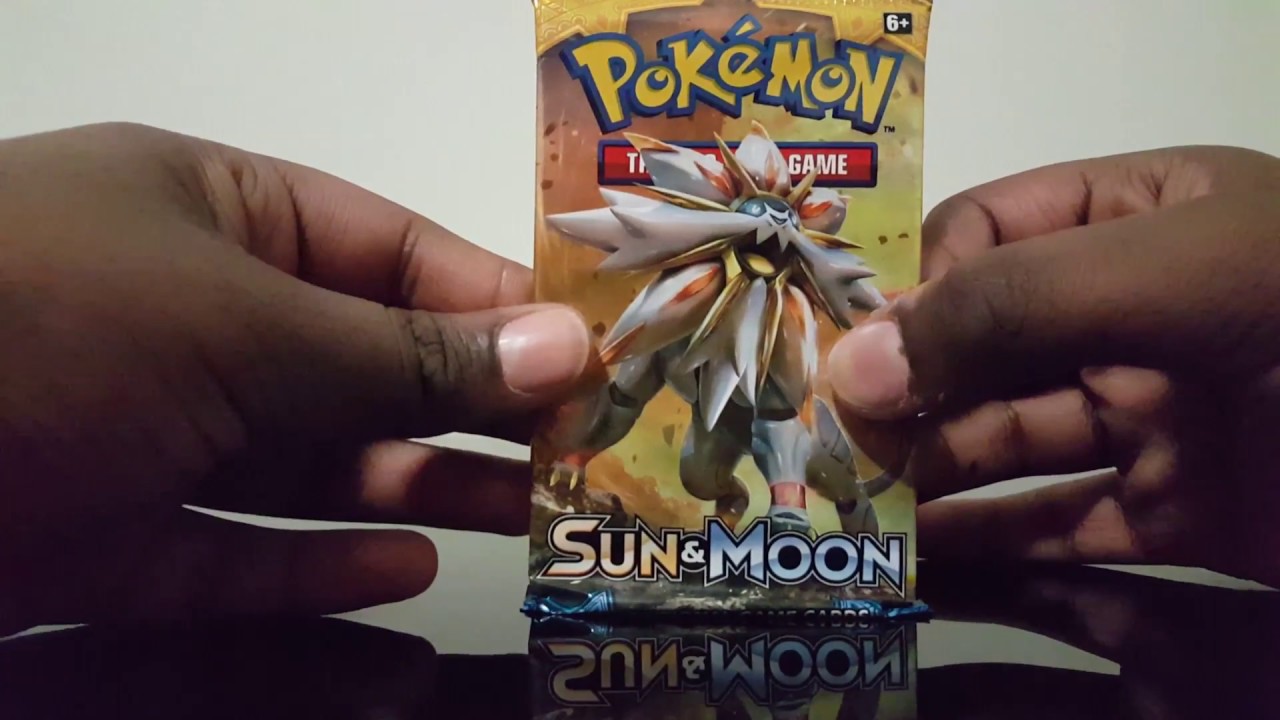 Unboxing a Pokemon Sun and Moon Booster Pack - YouTube