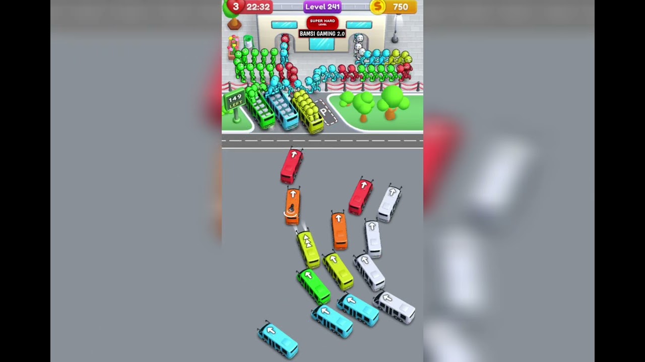 Crowd Express Boarding Puzzle Level 239 Game Walkthrough Solution