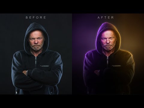 Boring to Awesome - Portrait Dual Lighting Effect with Glowing Edges in Photoshop